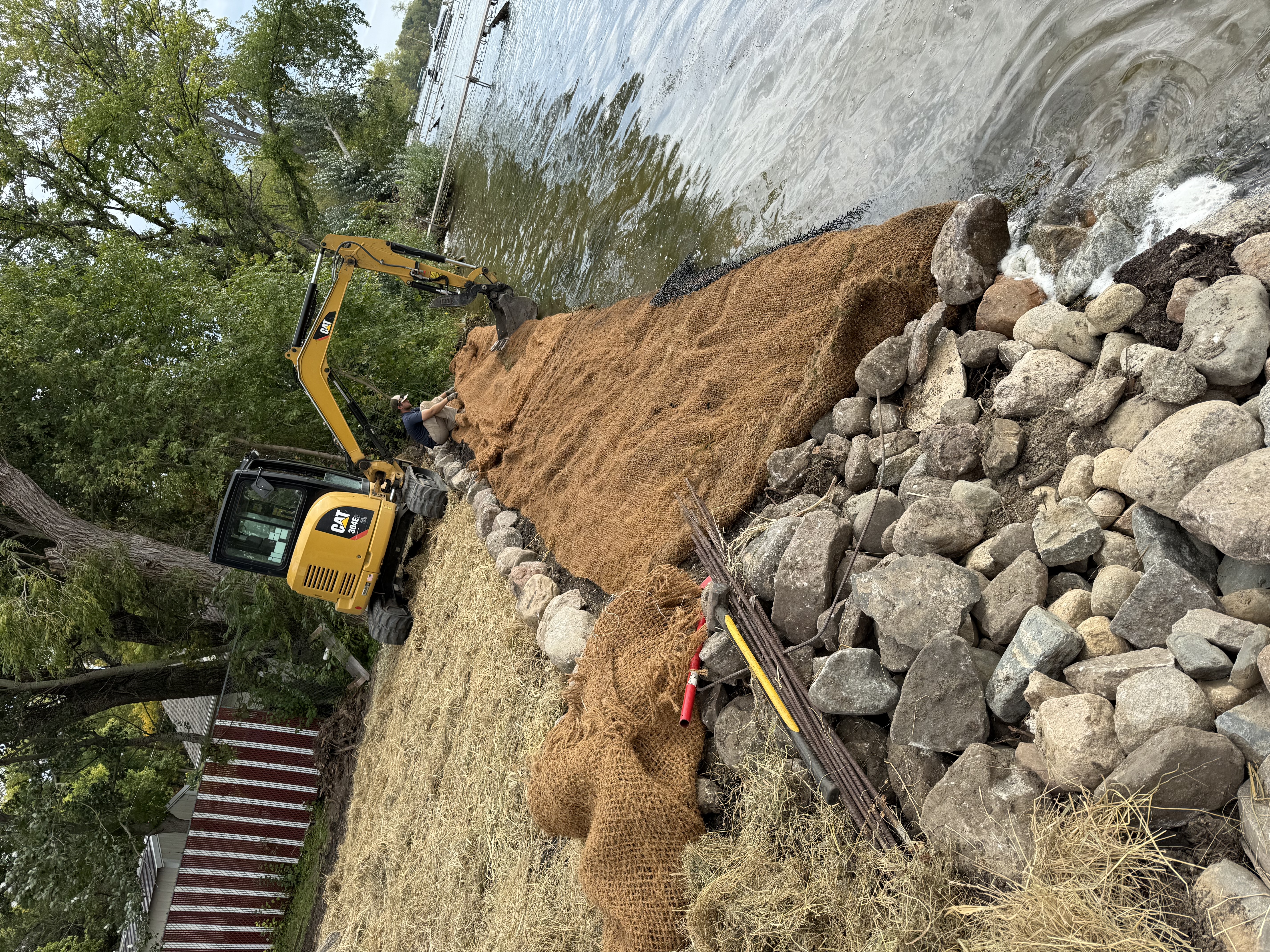 Restoring natural shoreline